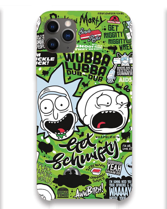 Rick and Morty adventures fanart  |  iPhone 11 pro max Phone Case