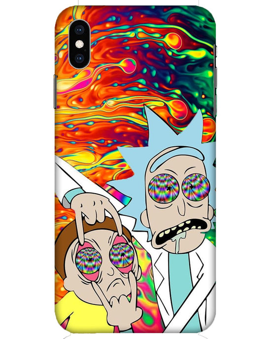 Rick and Morty psychedelic fanart   | iPhone XS Max Phone Case