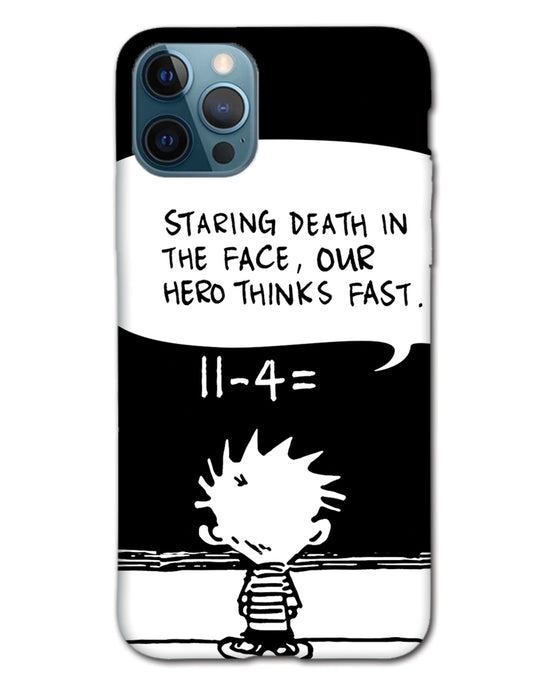 Our Hero Thinks Fast |   iPhone 12 pro max Phone Case