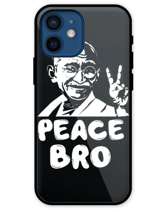 Peace bro  |  iPhone 12 Mini  glass Phone Case