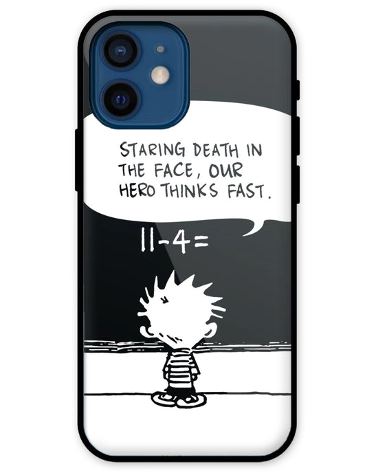 Our Hero Thinks Fast | iPhone 12 Mini glass Phone Case