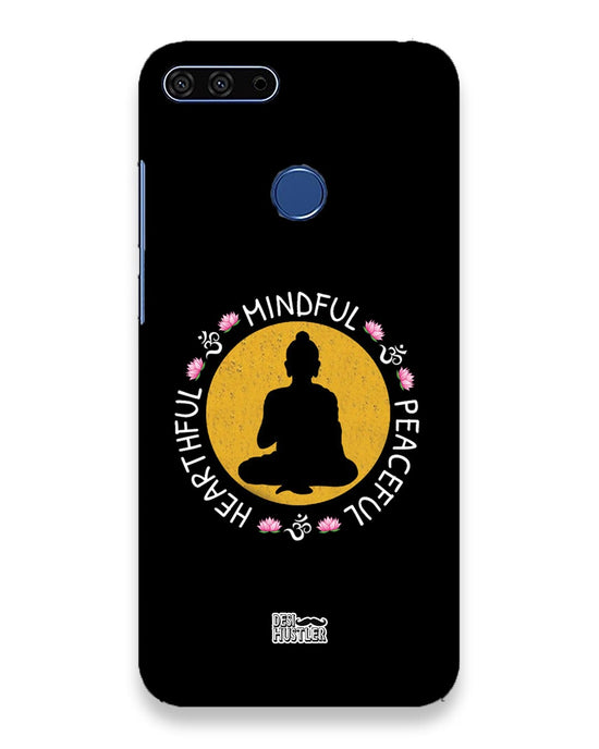 MINDFUL HEARTFUL PEACEFUL | Huawei Honor 7A Phone Case