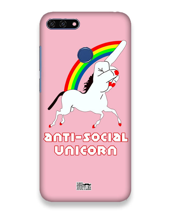 ANTI-SOCIAL UNICORN  | Huawei Honor 7A Phone Case