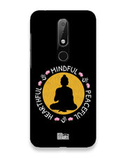 MINDFUL HEARTFUL PEACEFUL | nokia 6 Phone Case