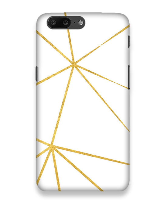 White & Gold | one plus 5 Phone Case