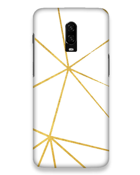 White & Gold | one plus6t Phone Case