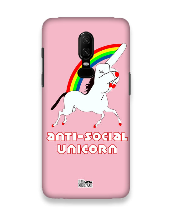 ANTI-SOCIAL UNICORN  | OnePlus 6 Phone Case