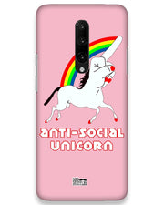 ANTI-SOCIAL UNICORN  | OnePlus 7 pro Phone Case