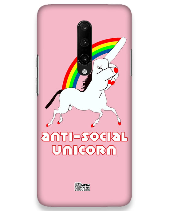 ANTI-SOCIAL UNICORN  | OnePlus 7 pro Phone Case