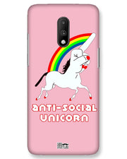 ANTI-SOCIAL UNICORN  | OnePlus 7 Phone Case