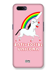ANTI-SOCIAL UNICORN  | oppo A3s Phone Case