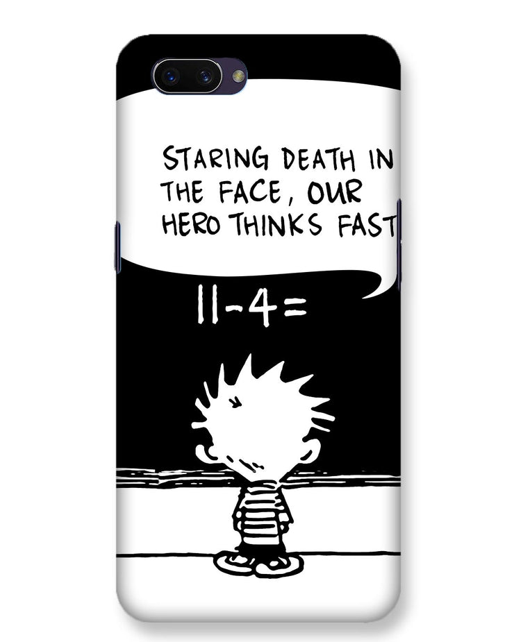 Our Hero Thinks Fast | Oppo A3s Phone Case