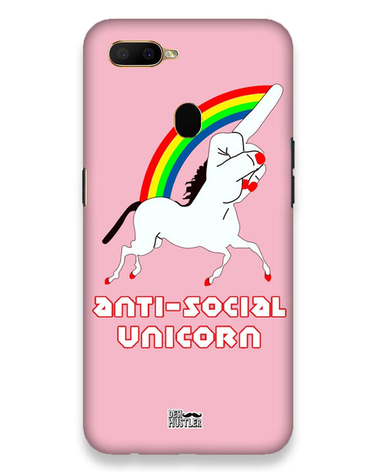 ANTI-SOCIAL UNICORN  | Oppo A5S Phone Case