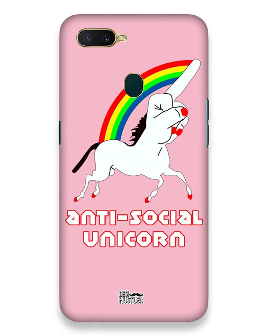ANTI-SOCIAL UNICORN  | Oppo A7 Phone Case