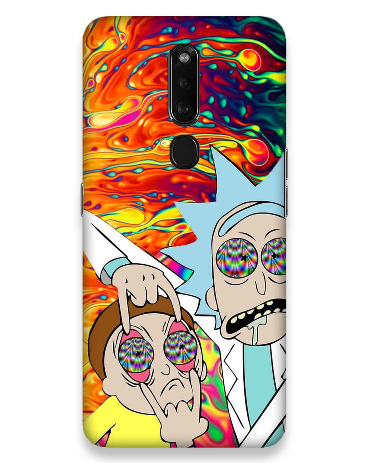 Rick and Morty psychedelic fanart  |  oppo f11 pro Phone Case