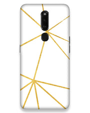 White & Gold  |  oppo f11 pro Phone Case
