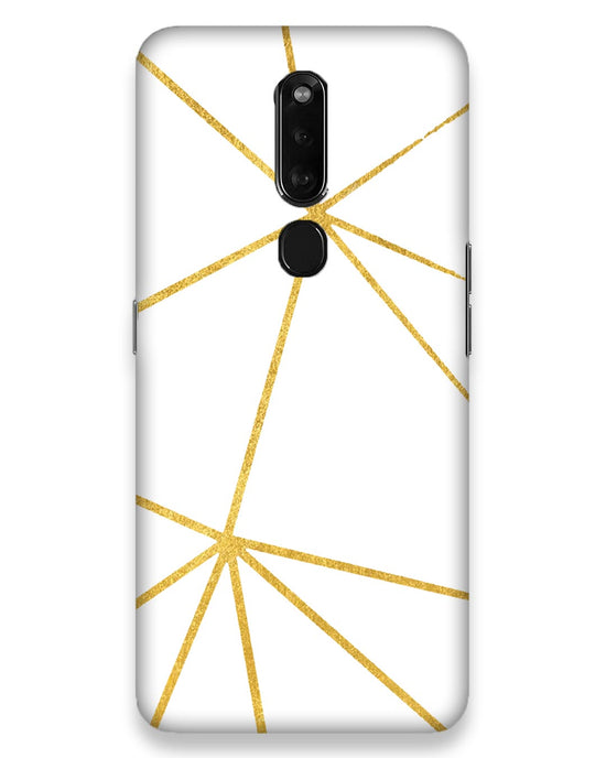 White & Gold  |  oppo f11 pro Phone Case