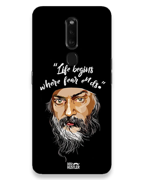 Life begins - OSHO |  Oppo F11 Pro  Phone Case