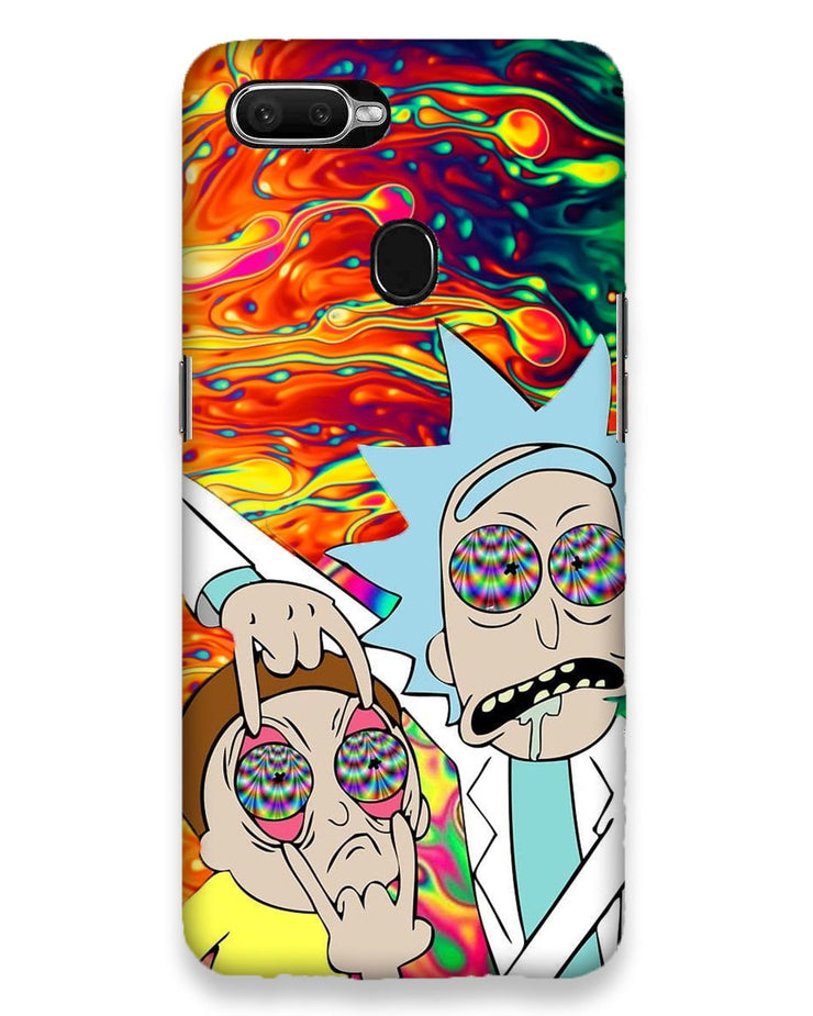 Rick and Morty psychedelic fanart |  oppo f9 pro Phone Case
