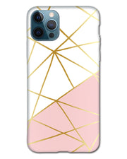 Pink & Gold  | iPhone 12 pro max  Phone Case