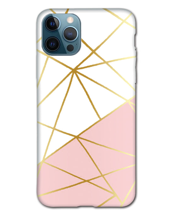 Pink & Gold  | iPhone 12 pro max  Phone Case
