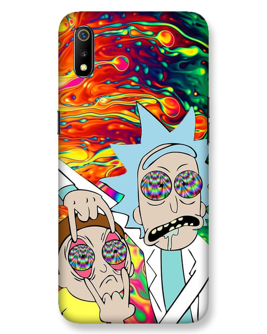 Rick and Morty psychedelic fanart  | Realme 3 Phone Case
