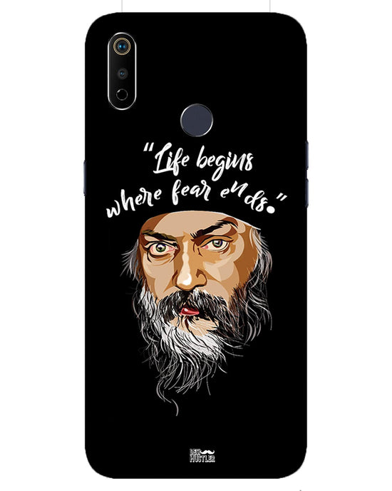 Life begins - OSHO | Realme 3i Phone Case