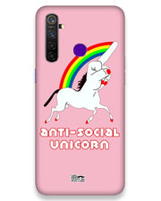 ANTI-SOCIAL UNICORN  | Realme 5 Pro Phone Case