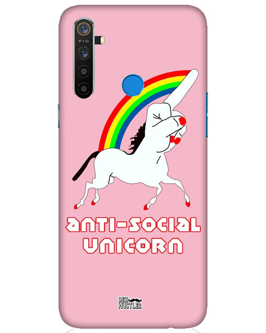 ANTI-SOCIAL UNICORN  | Realme 5 Phone Case