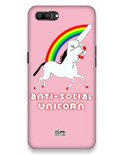 ANTI-SOCIAL UNICORN  | Realme C1 Phone Case