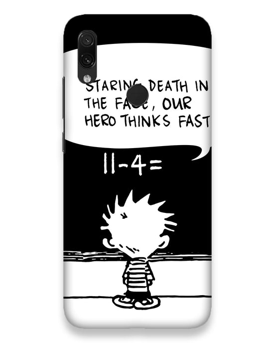 Our Hero Thinks Fast | Redmi Note 7 Phone Case