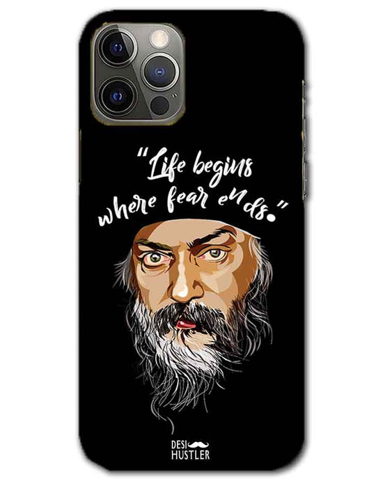 Life begins - OSHO  | iphone 12 pro Phone Case