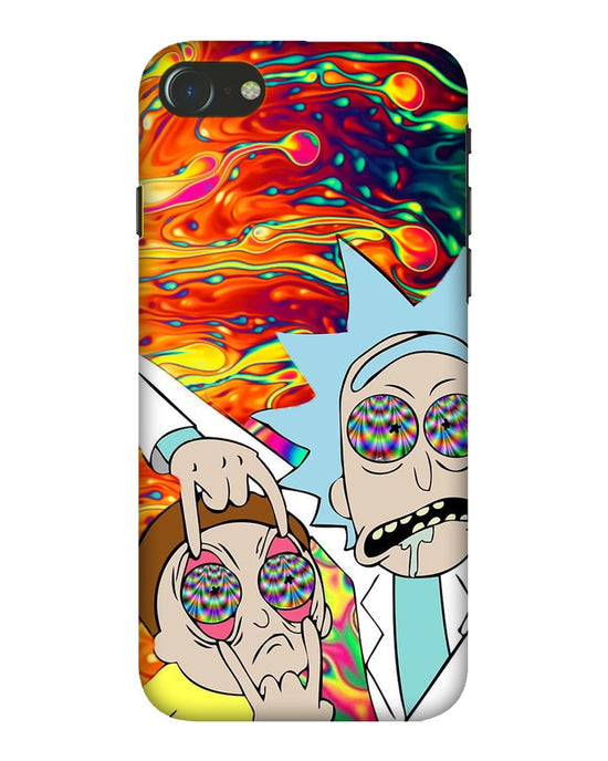 Rick and Morty psychedelic fanart |  iPhone 7 Phone Case