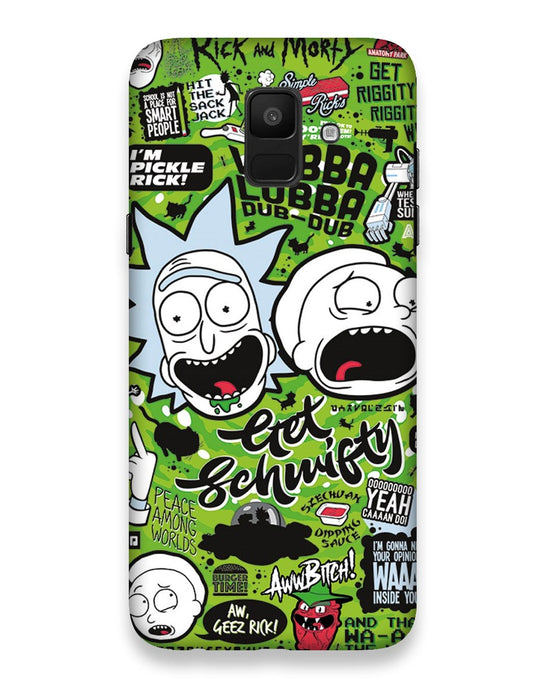 Rick and Morty adventures fanart  |  samsung galaxy a6 2018 Phone Case