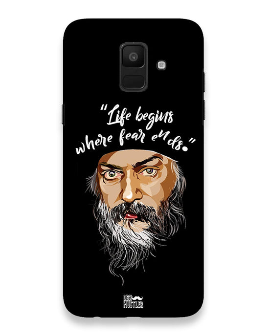 Life begins - OSHO |  Samsung Galaxy A6 2018 Phone Case