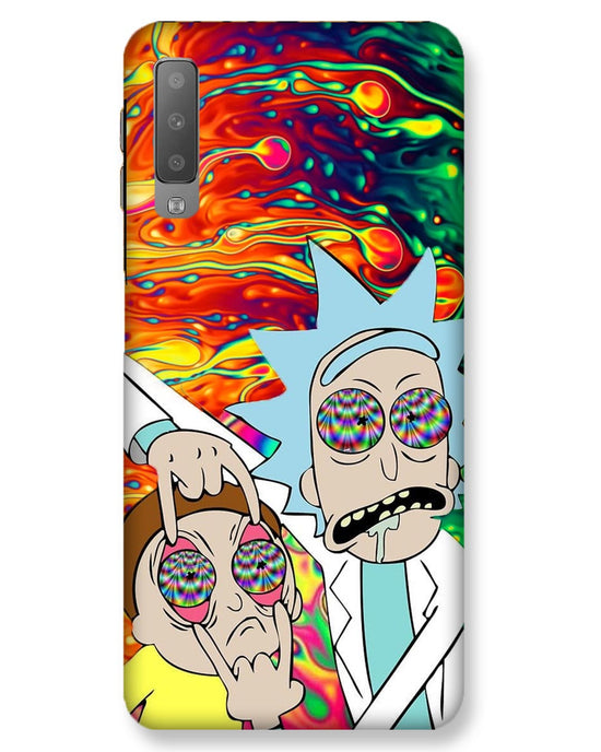 Rick and Morty psychedelic fanart  |  samsung galaxy a7 Phone Case