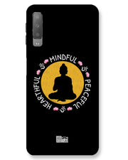 MINDFUL HEARTFUL PEACEFUL | samsung galaxy A7 Phone Case