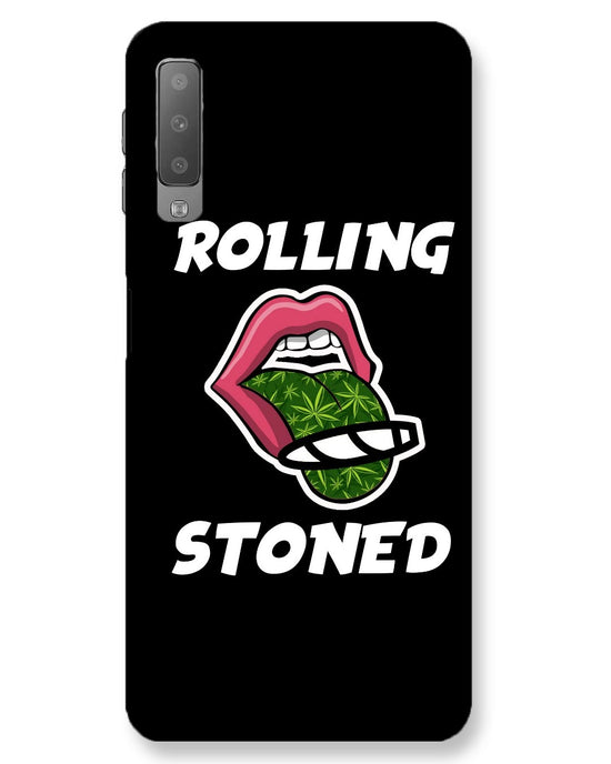 Rolling stoned Black |  samsung galaxy a7 Phone Case