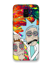 Rick and Morty psychedelic fanart  |  samsung galaxy j6 Phone Case