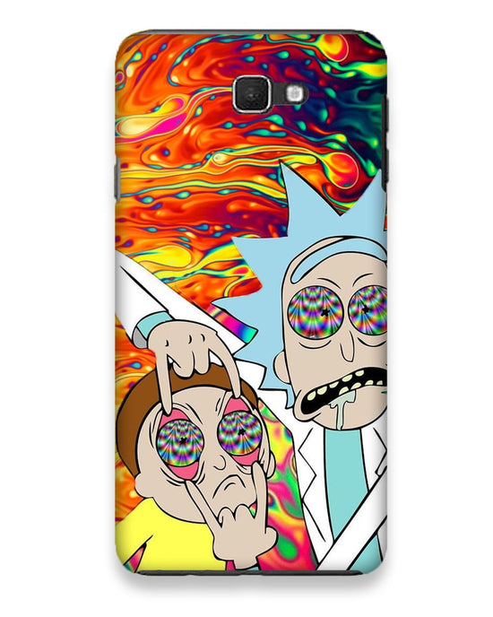 Rick and Morty psychedelic fanart | Samsung Galaxy J7 Prime Phone Case