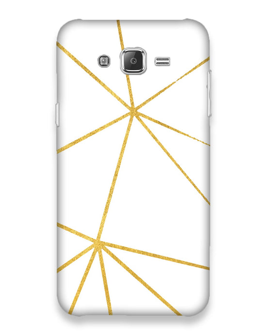 White & Gold |  samsung galaxy j7 Phone Case