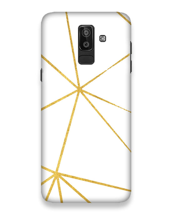 White & Gold  |  samsung galaxy j8 Phone Case