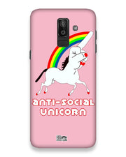 ANTI-SOCIAL UNICORN  |  samsung galaxy j8 Phone Case