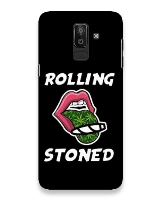 Rolling stoned Black  |  samsung galaxy j8 Phone Case