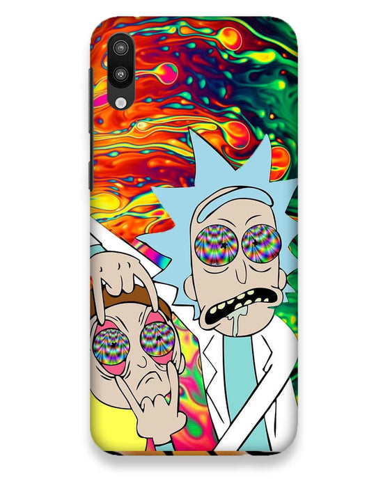 Rick and Morty psychedelic fanart  |  samsung galaxy m10 Phone Case