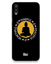 MINDFUL HEARTFUL PEACEFUL | samsung galaxy m10 Phone Case