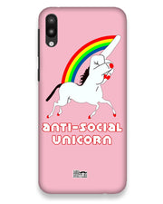 ANTI-SOCIAL UNICORN  |  samsung galaxy m10 Phone Case