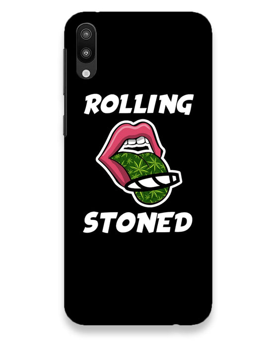 Rolling stoned Black |  samsung galaxy m10 Phone Case