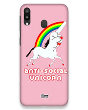 ANTI-SOCIAL UNICORN  |  samsung galaxy m20 Phone Case