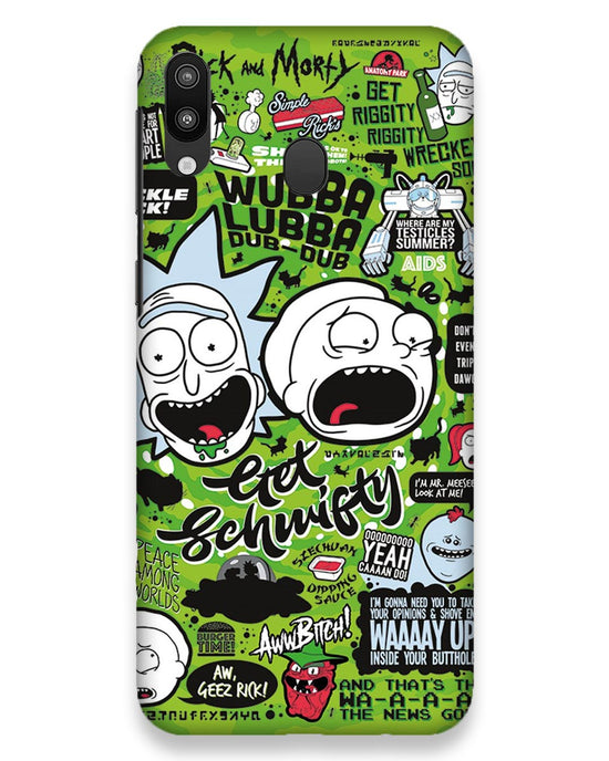Rick and Morty adventures fanart |  samsung galaxy m20 Phone Case